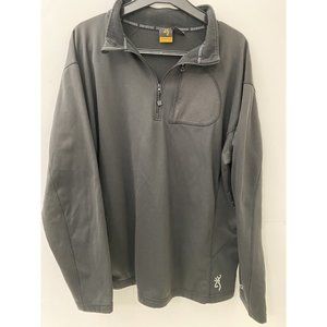 Browning Men’s Black 1/4 zip Pullover Size 2XL